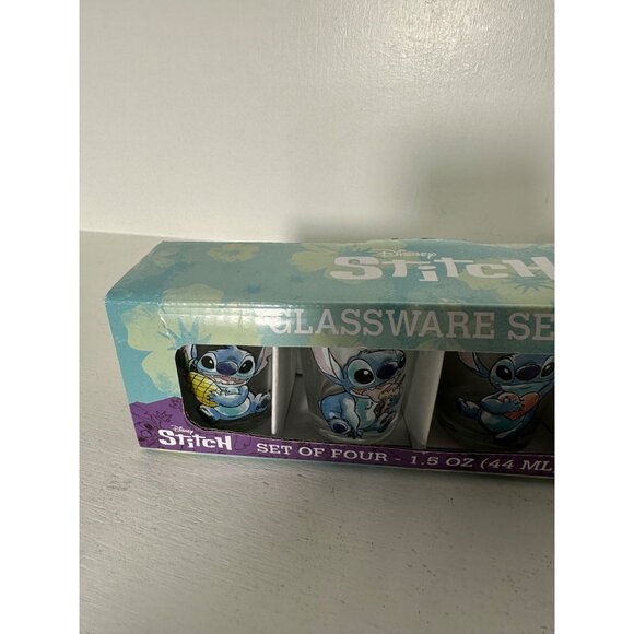Disney Stitch Glassware Set - Set Of Four 1.5 Oz (44 Ml) Each - Picture 5 of 7